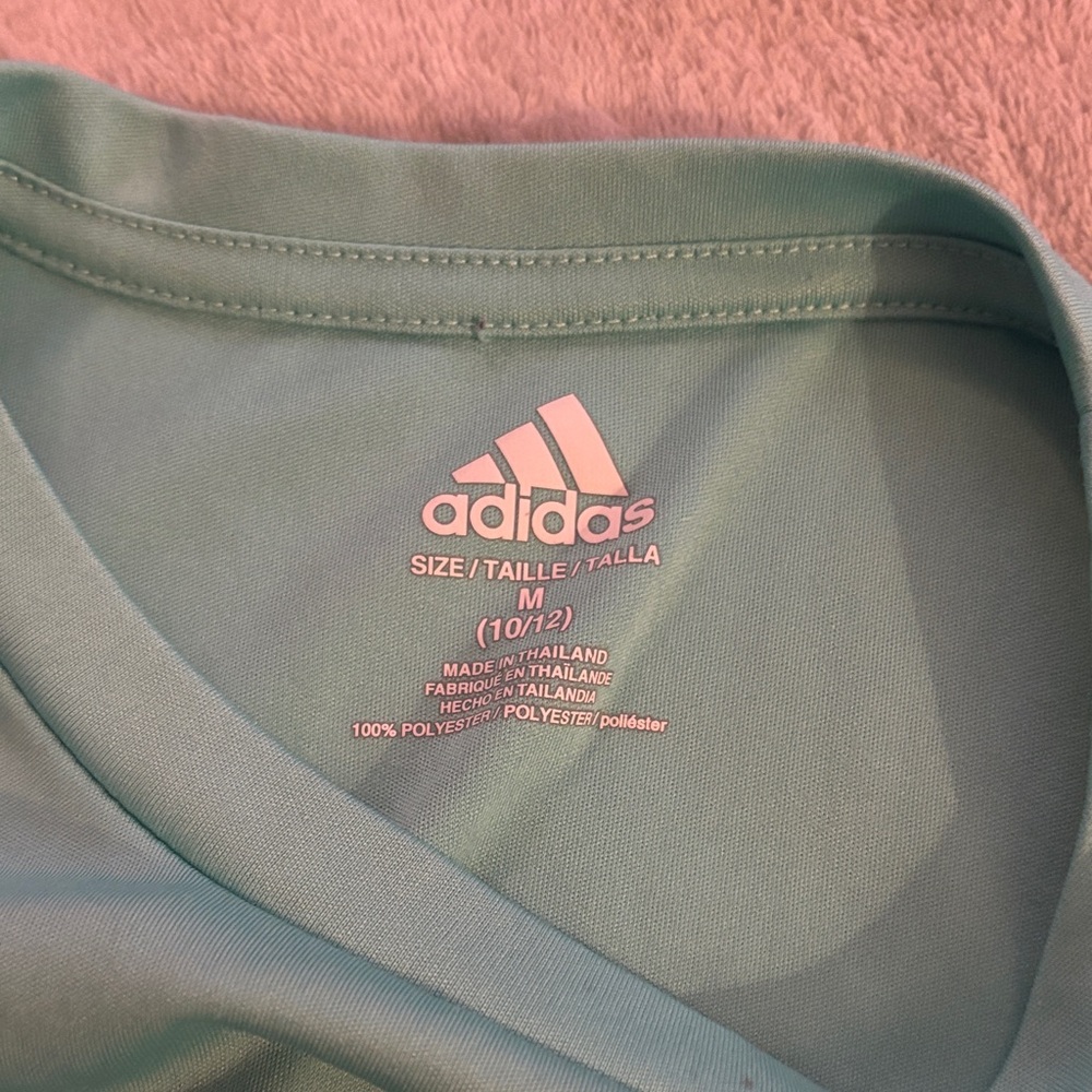 Adidas Kids Teal Short Sleeve Tee - Picture 2 of 3